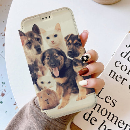 Custodia a Libro in Pelle Personalizzata per iPhone 17 con Porta Carte e Laccetto
