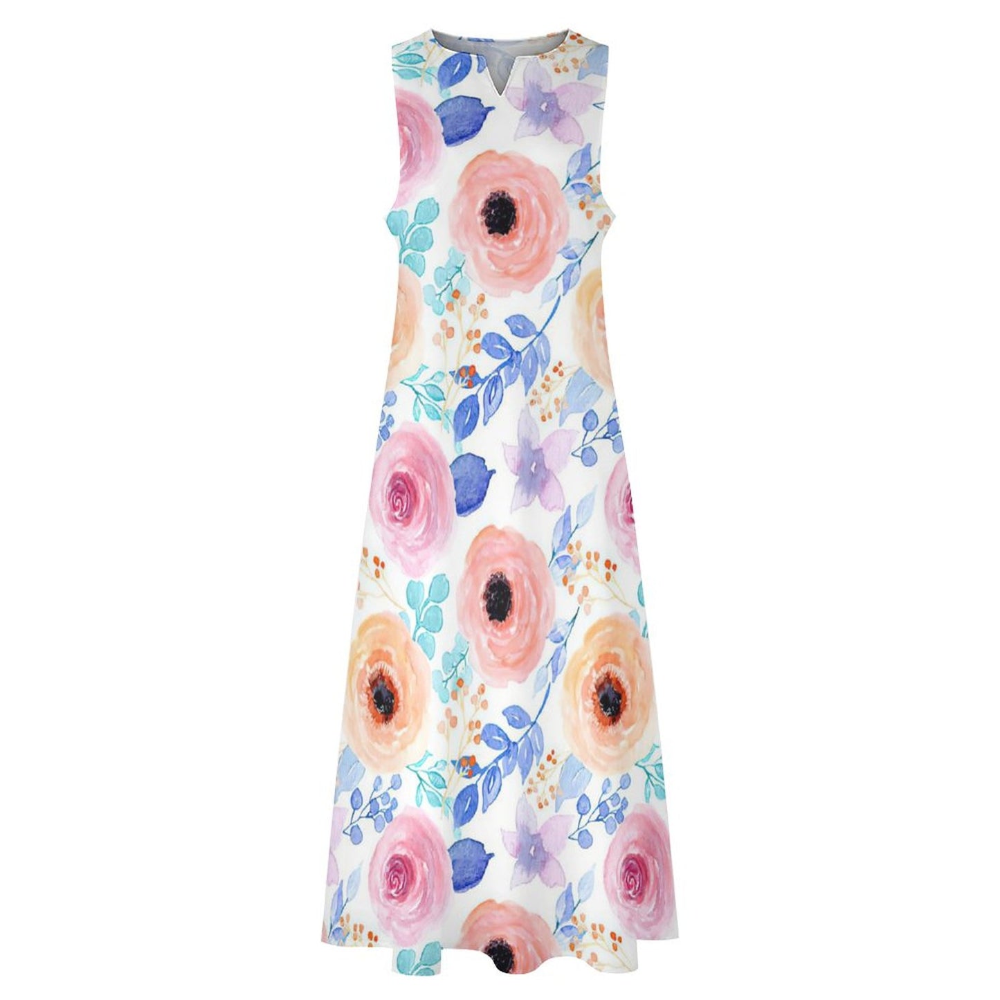 Abito Maxi Senza Maniche Personalizzato | Slancia la Figura e lo Stile