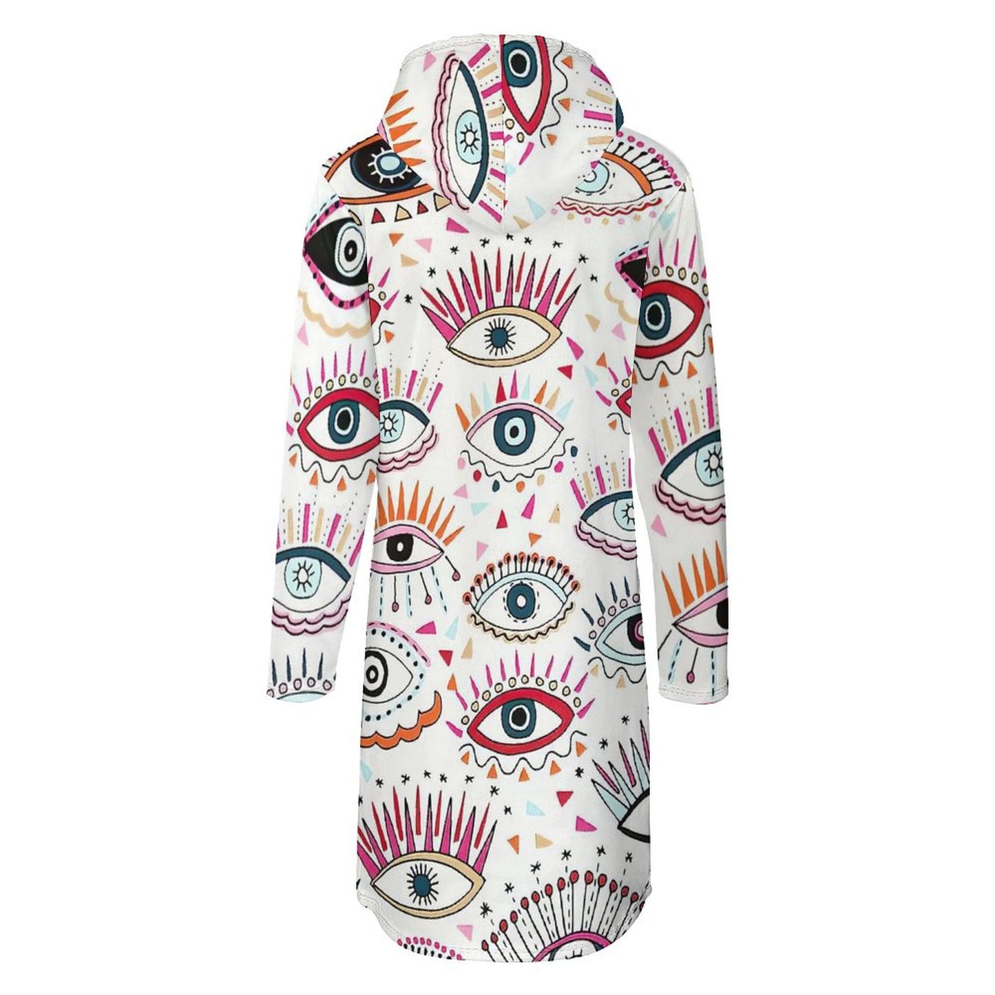 Abito Felpa con Cappuccio Donna | Vestito Hoodie con Tasca (S-5XL)