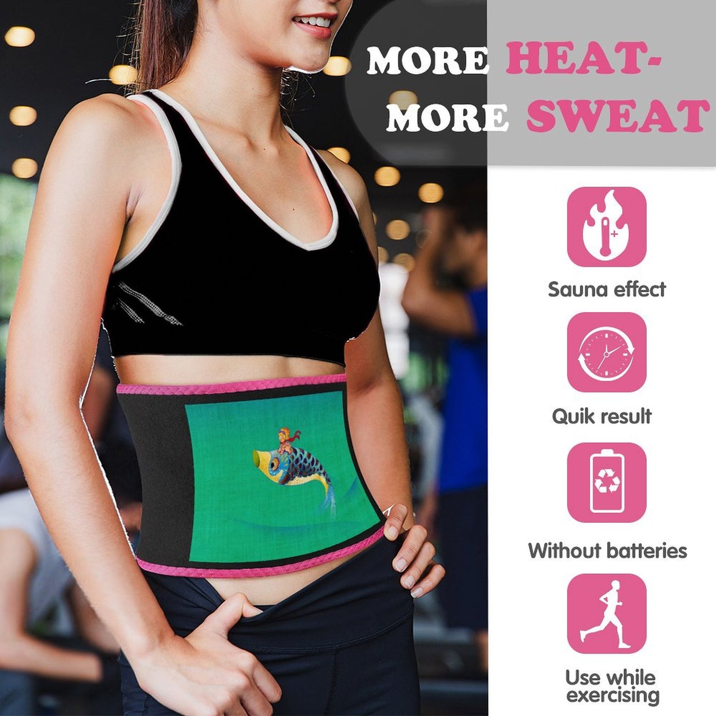 Fascia Modellante Personalizzata | Massimizza la Sudorazione in Palestra