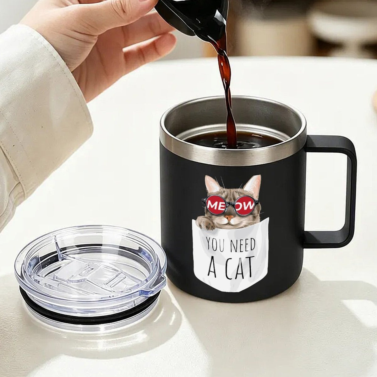Tazza Termica Personalizzabile in Acciaio Inox 12oz Doppia Parete