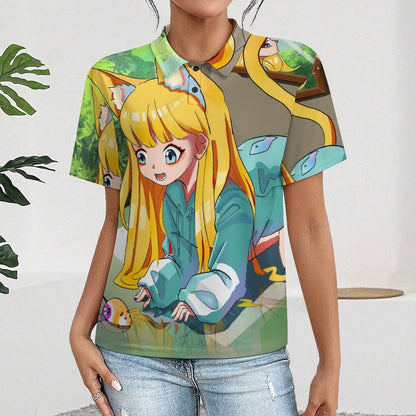 Polo Donna Personalizzata con Foto | Polo Piqué Traspirante