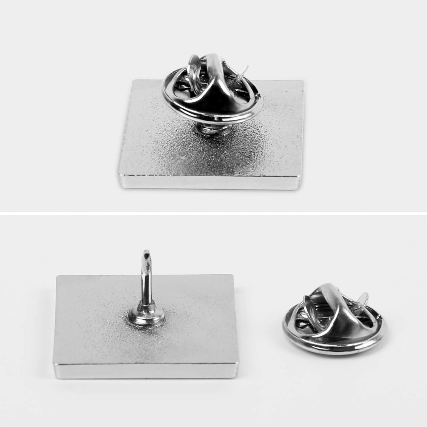 Spilla Quadrata Personalizzata in Metallo | Mini Pin da Giacca e Zaino