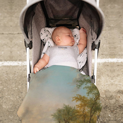 Copertina Neonato Rotonda Personalizzata | Tappeto Gioco Morbido con Foto