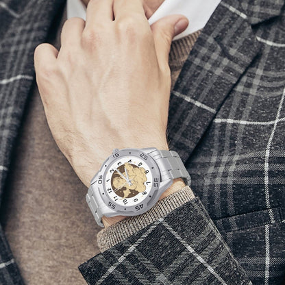 Orologio Business Personalizzato con Bracciale in Acciaio e Chiusura a Farfalla