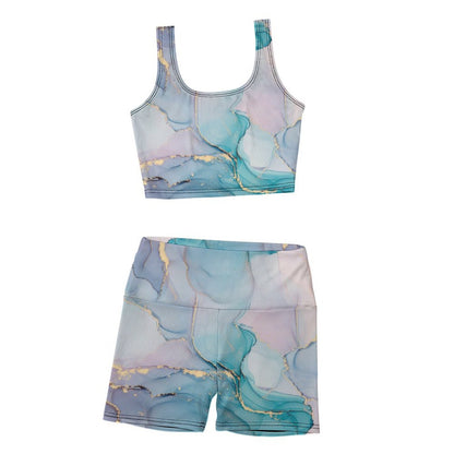 Set Yoga a Costine Donna | Completo Fitness 2 Pezzi Personalizzato