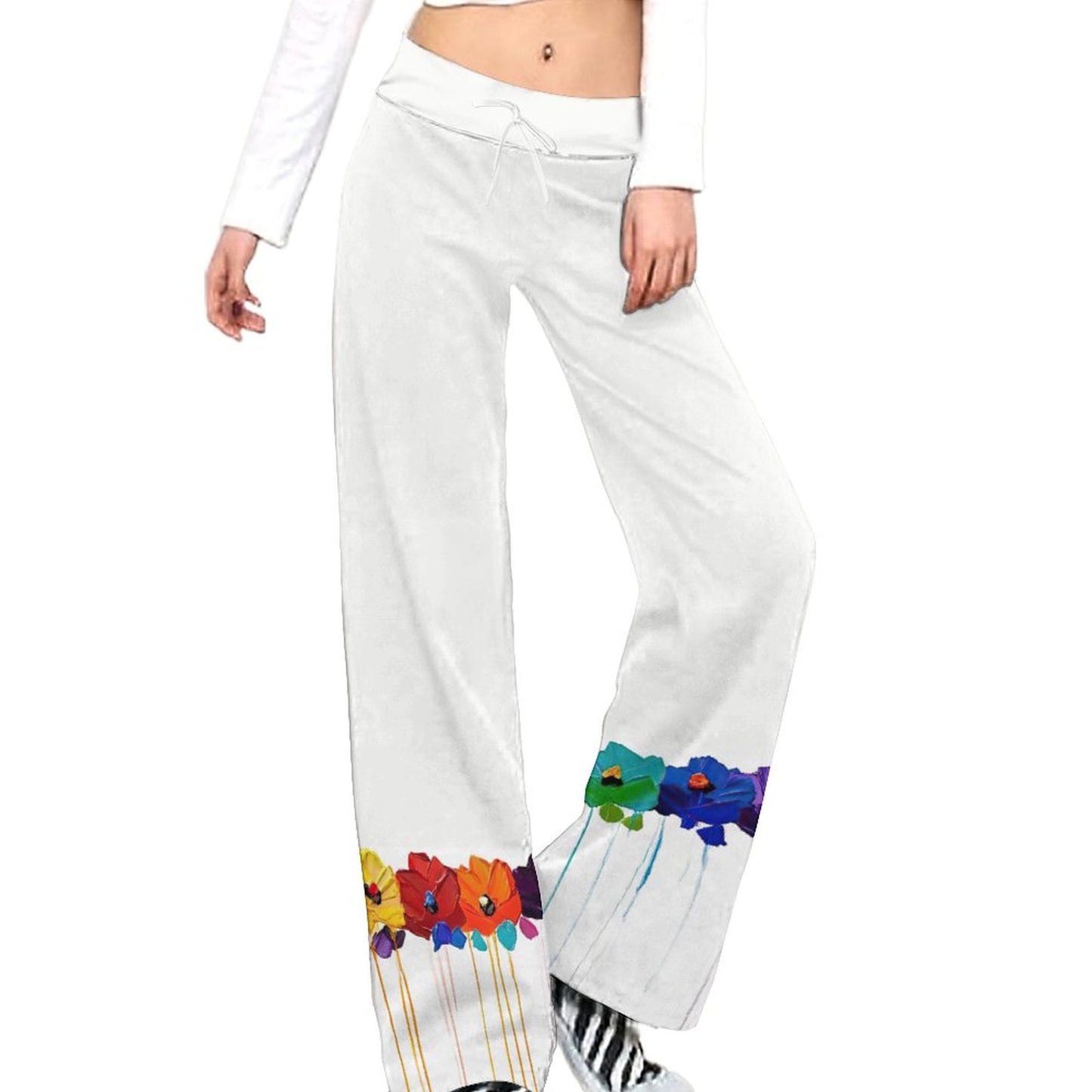 Pantaloni Yoga Dritti con Coulisse | Lounge Pants Donna Comodi