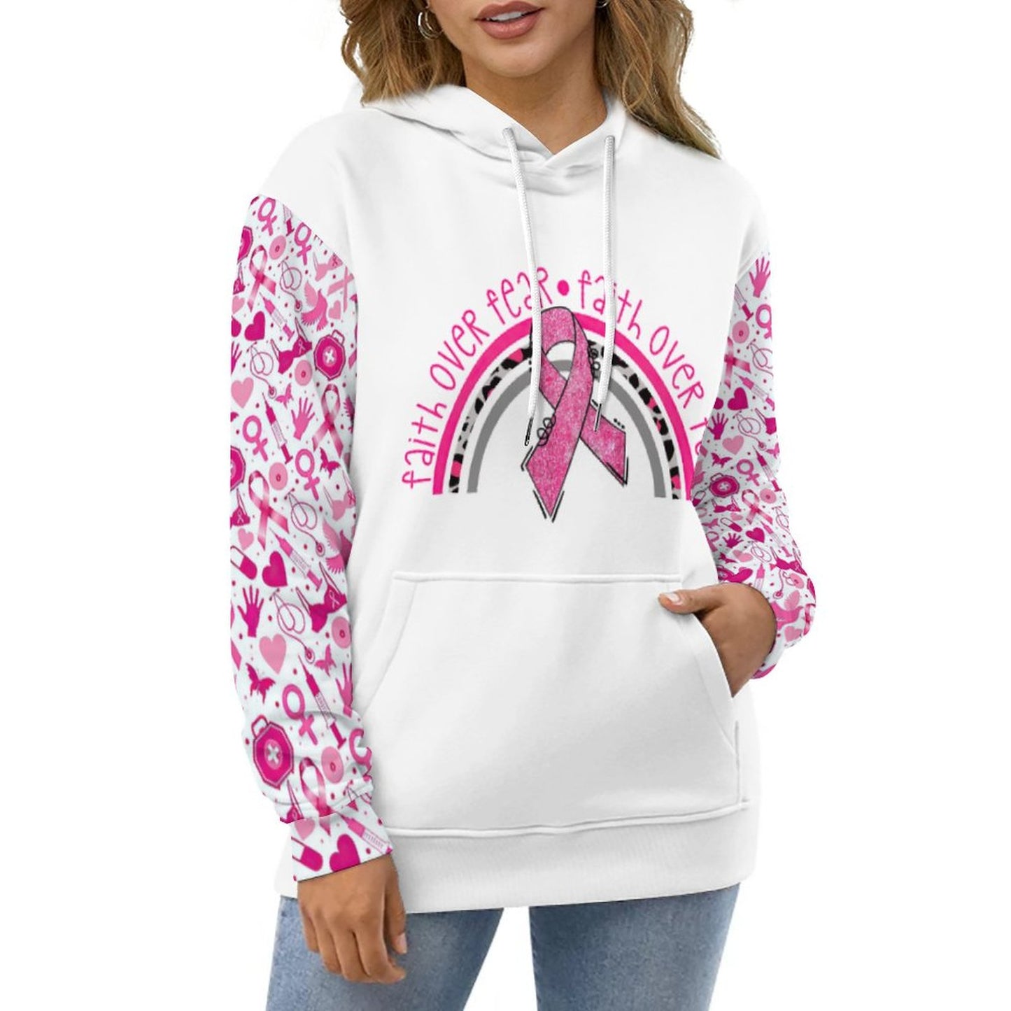 Felpa French Terry Premium con Cappuccio | Hoodie Oversize Stampa Totale