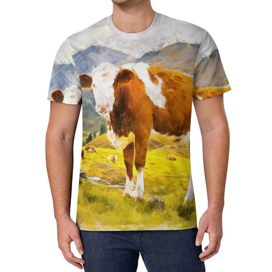 T-Shirt Personalizzata Uomo in Seta di Ghiaccio | Stampa la Tua Foto