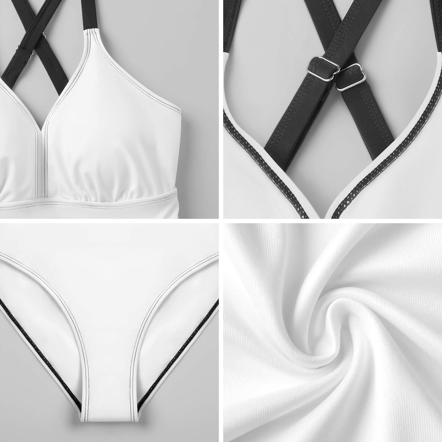 Costume Intero a Gonna con Pantaloncino Integrato e Lacci Regolabili — Personalizzabile con Stampa, dalla S alla 2XL
